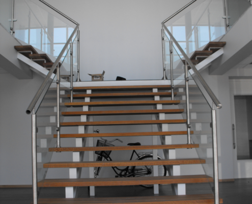 glass stair